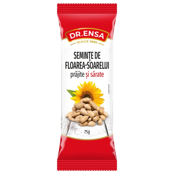 Semințe de floarea-soarelui prăjite și sărate 75g Dr. Ensa