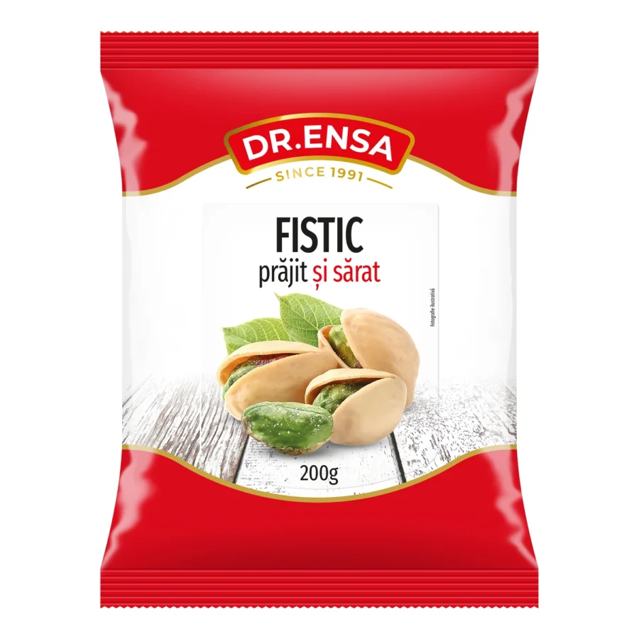Fistic prăjit și sărat 200g Dr. Ensa – Encinger. Nuci, fructe uscate și ...