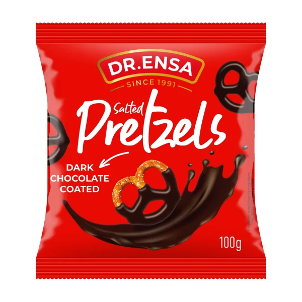 Covrigei sărați în ciocolată neagră (100 g) - Dr ENSA