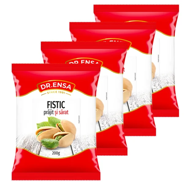 Fistic prăjit și sărat Dr. Ensa 200g x 4 bucăți