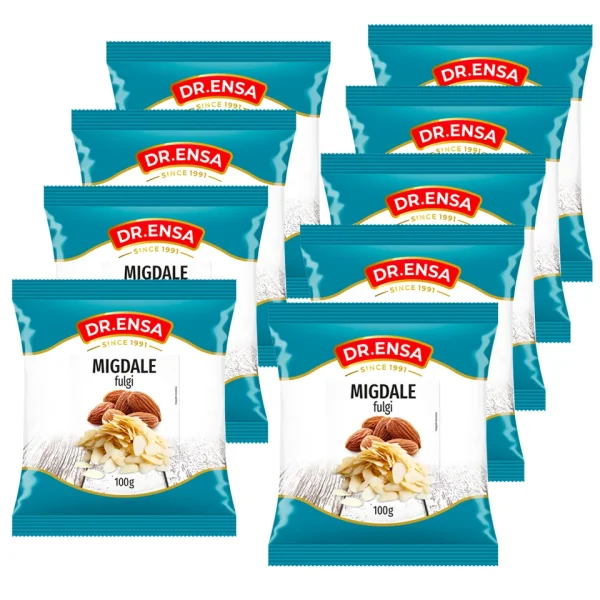 Migdale fulgi 100g x 9 bucăți