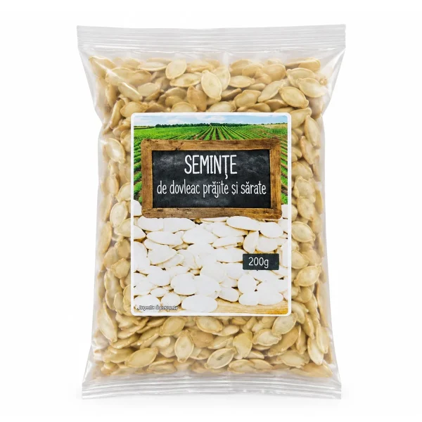 Semințe de dovleac prăjite și sărate – 200 g