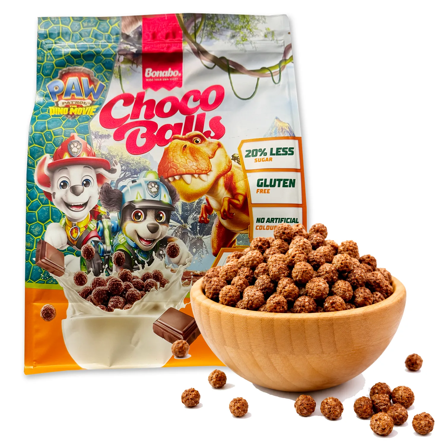 Cereale Bonabo Choco Balls Patrula Cățelușilor - 450g